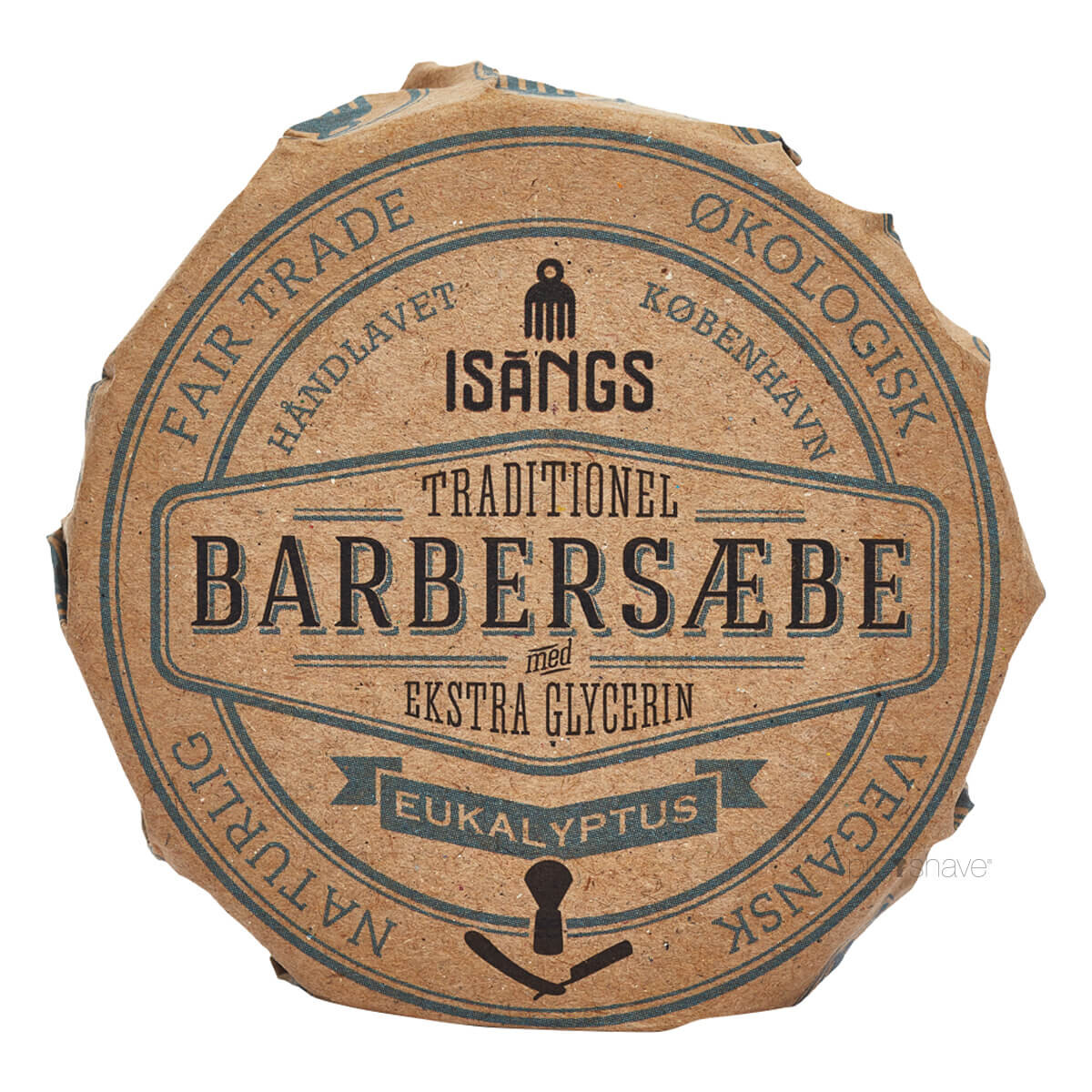 Billede af Isangs Traditionel Barbersæbe, Eukalyptus, 70 gr.