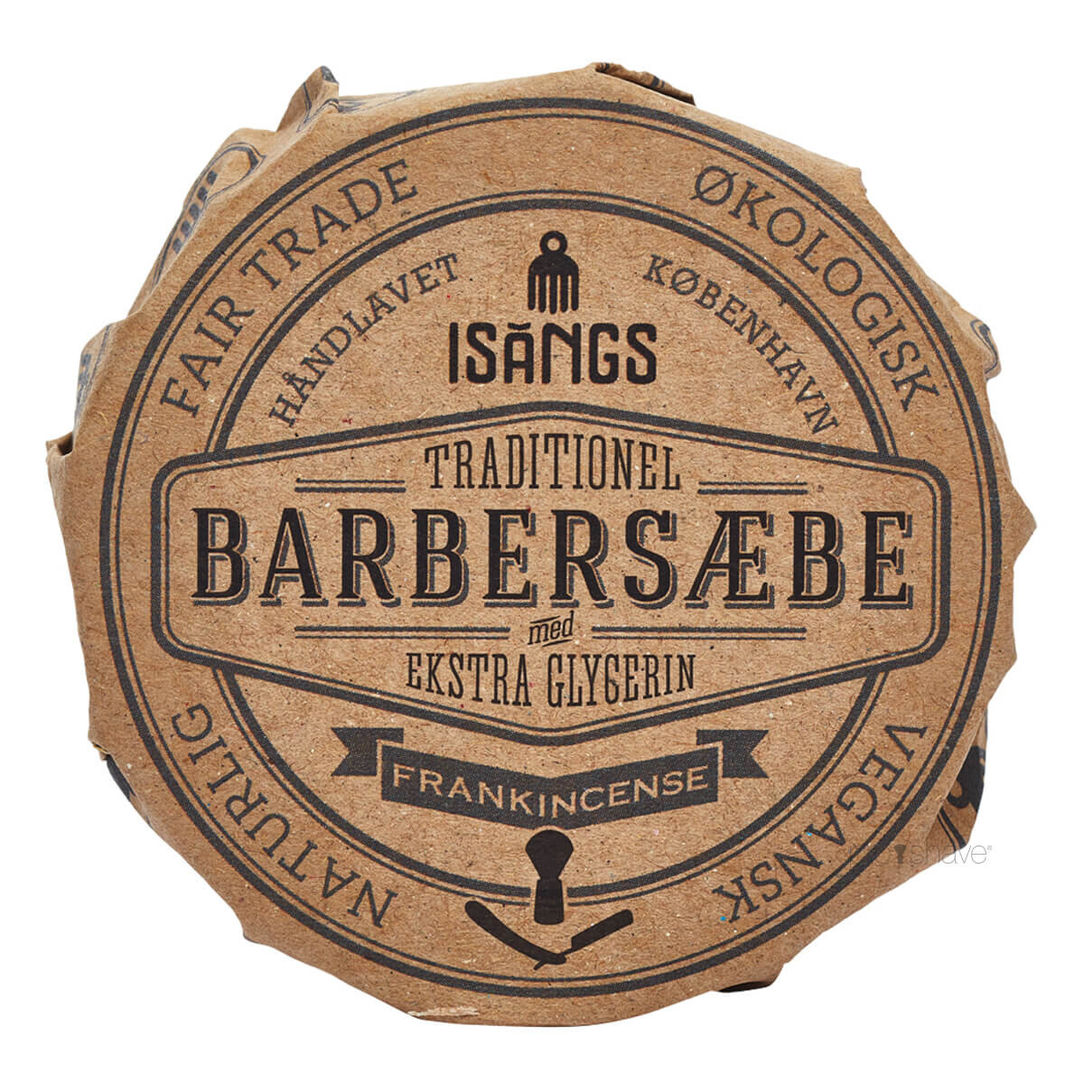 Isangs Traditionel Barbersæbe, Frankincense, 70 gr.