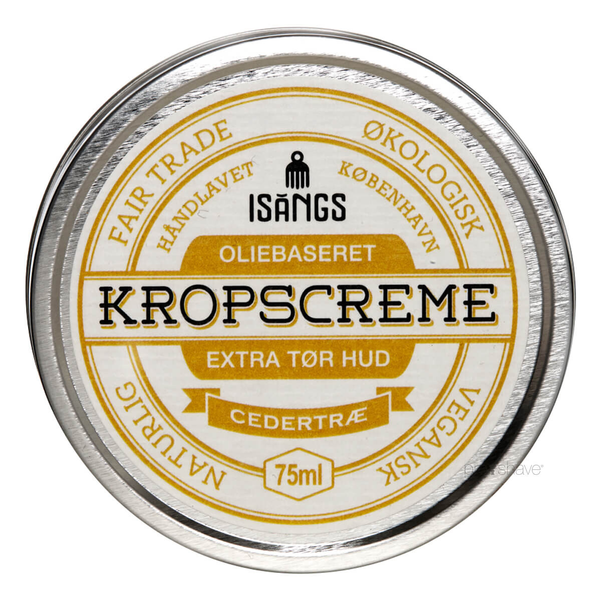 Se Isangs Kropscreme til Ekstra Tør Hud, Cedertræ, 75 ml. hos Proshave