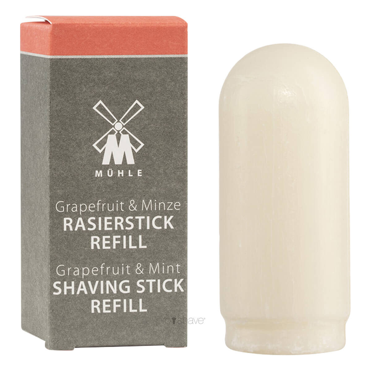 #2 - Mühle Barbersæbe, Shavestick REFILL, Grapefrugt & Mint, 37 gr.