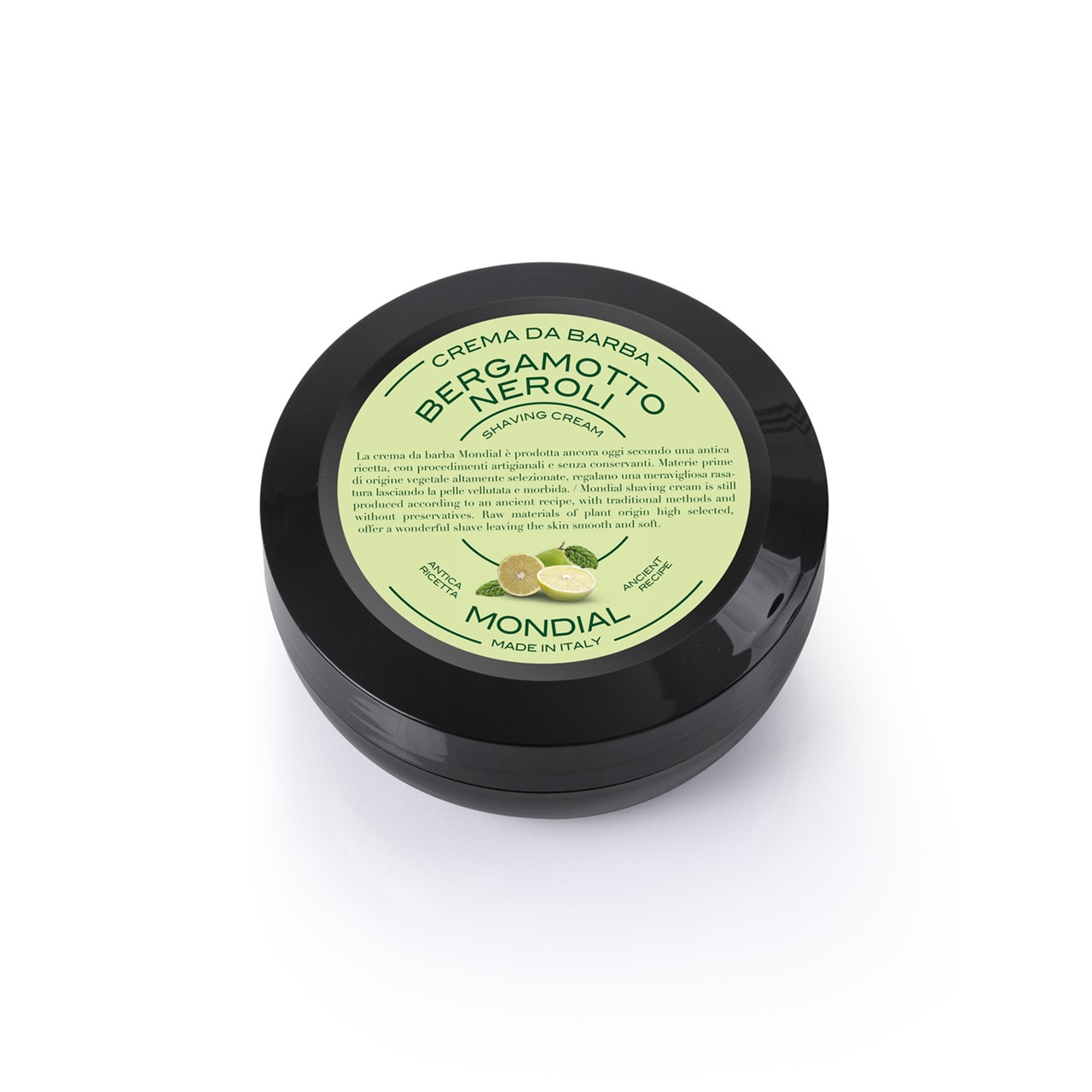 Se Mondial Shaving Barbercreme i Rejsestørrelse, Bergamot Neroli, 75 ml. hos Proshave