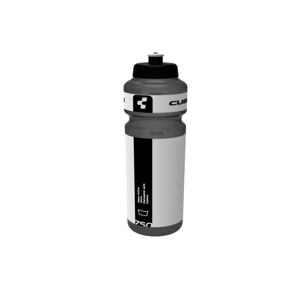 Cykler Cube Flaske (Sort, 0,75 Liter) Cykel Tilbehør||||||Flasker Og Flaskeholdere||Cube||Flaske Og Flaskeholder