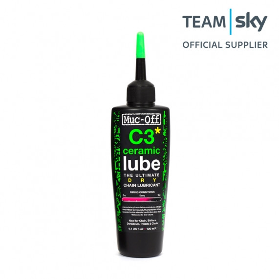Muc-Off C3 Dry Ceramic Lube 120 Ml Cykel Tilbehør||> Olie Og Smøremidler