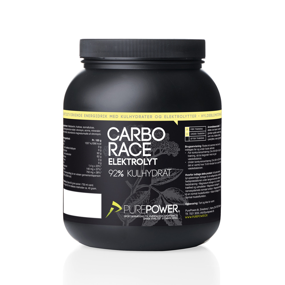 Purepower Carbo Race Elektrolyt 1,5 Kg (Hyldeblomst)