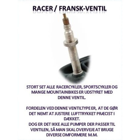 Cykelslanger (Racer 80Mm, 700 X 18 - 23C) Cykel Tilbehør