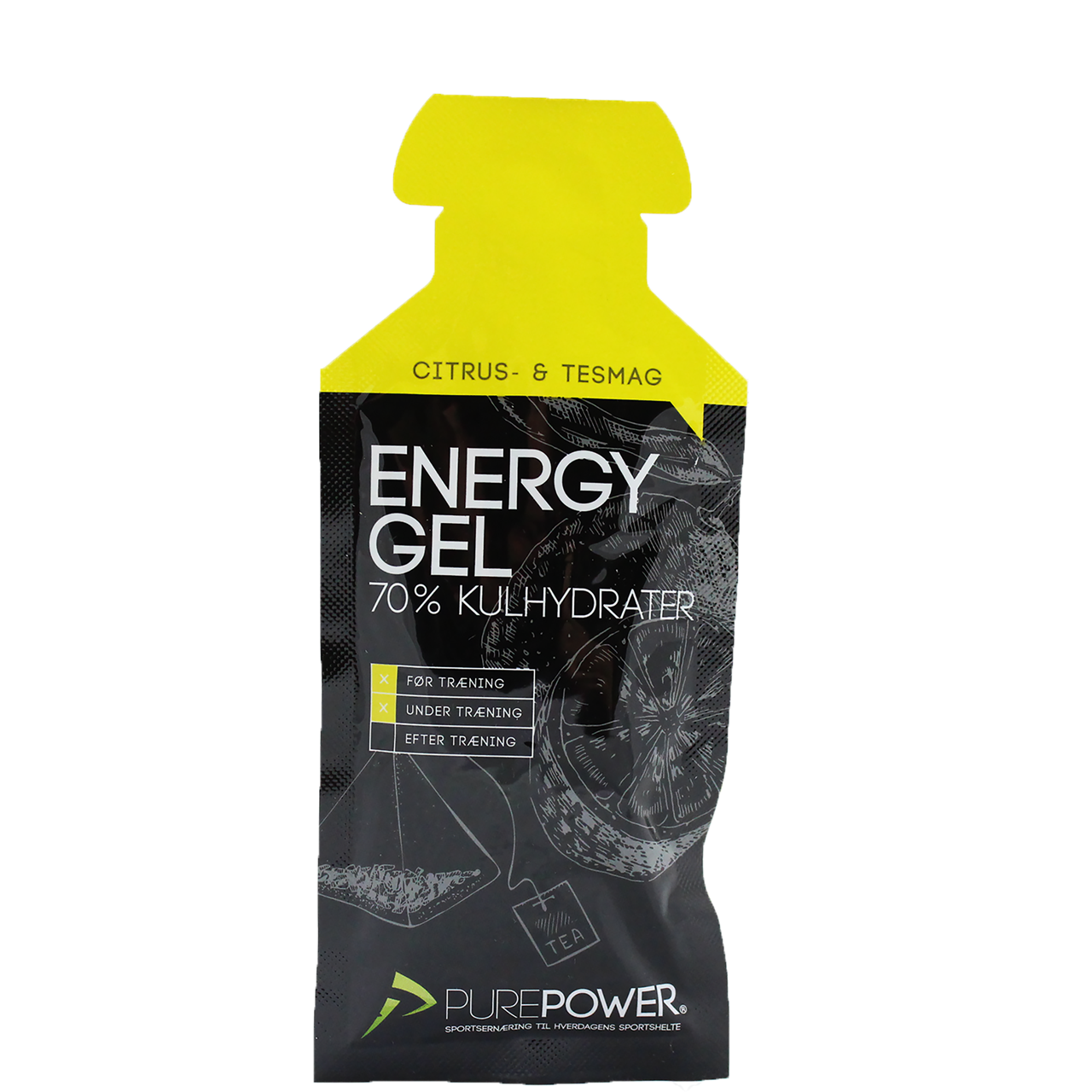 Purepower Energy Gel (Te-Lemon) Cykel Tilbehør||||||Gel||Energiprodukter