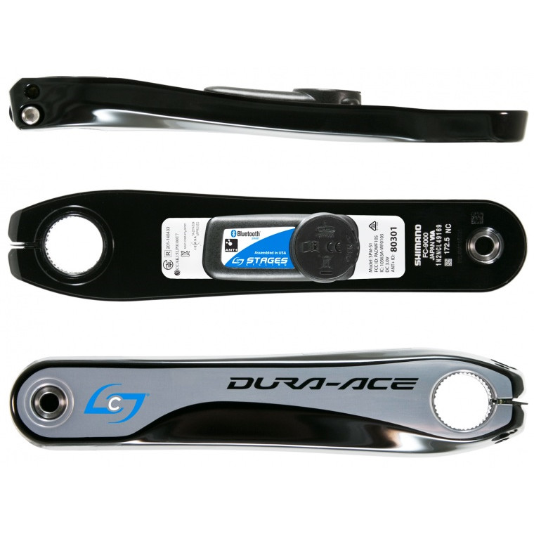Stages Wattmåler - Dura-Ace 9000 (Black, 165 Mm)