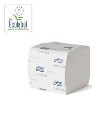 TOILETPAPIR EXTRA SOFT I ARK 2-LAGS HVID T3