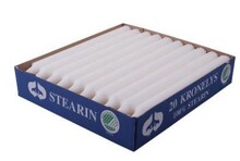 KRONELYS 2,2X24 CM HVID 120 STK.