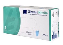 HANDSKE ENG NITRILL SMALL PUDDERFRI BLÅ