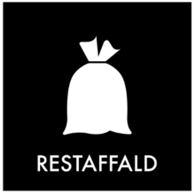 PIKTOGRAM "RESTAFFALD" FARVET BAGGRUND