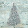 SERVIET 3-LAGS 24X24 CM BLUE WINTER 1000