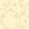 SERVIET 3-LAGS 33X33 CM STAR SHINE CREME