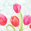 SERVIET 3-LAGS 33X33 CM PAINTED TULIPS 500 STK.