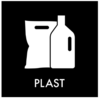 PIKTOGRAM "PLAST" UDEN BAGGRUND