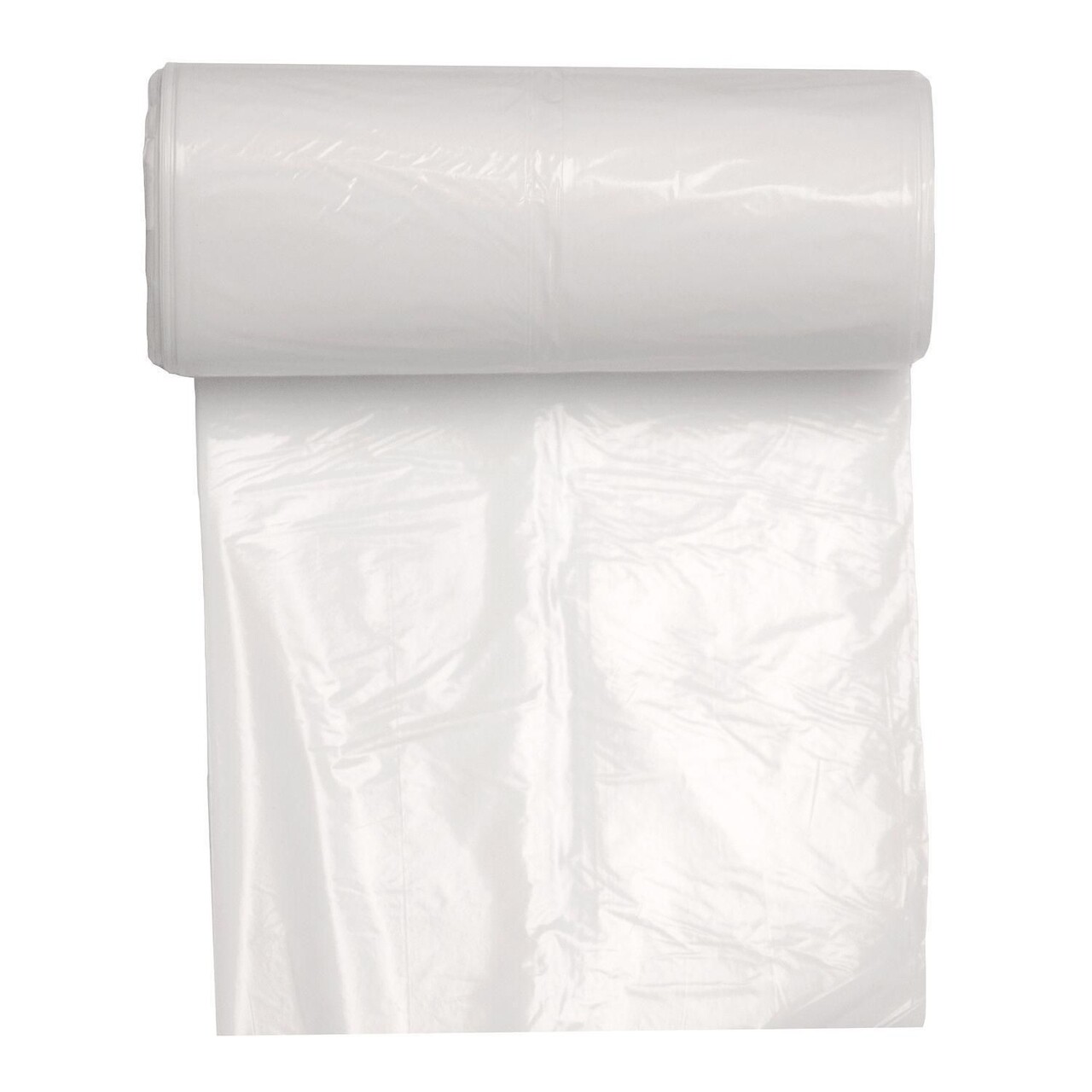 Spandepose 15ltr B370xL500mm 15my LDPE med Fals Kompakt Hvid - 25 rl x 40 stk/krt
