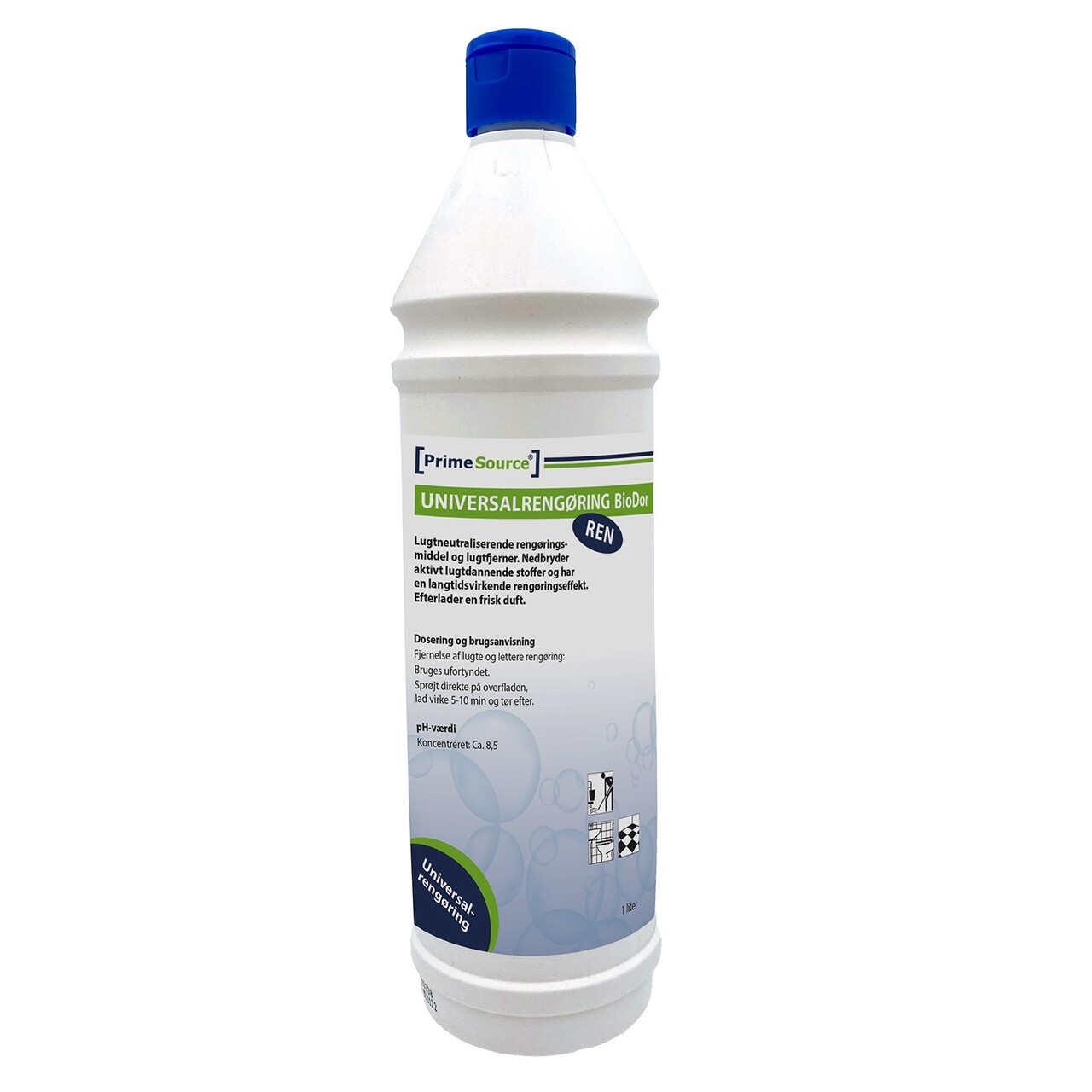 Universalrengøring Prime Source BioDor 1ltr med Lugtfjerner Biologisk - 12 fl x 1 ltr/krt