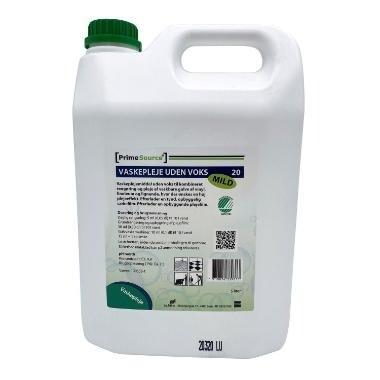 Vaskepleje - Prime Source Mild 20 - Uden voks - Uden farve/parfume - Svanemærket - 5 l - 3 stk
