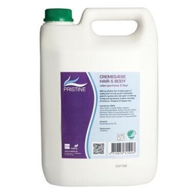 Cremesæbe - Pristine Hair & Body - Uden parfume og parabener - 5 l - 3 stk