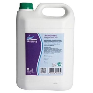 Cremesæbe - Pristine - Med parfume uden parabener - 5 l - 3 stk