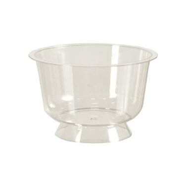 Dessertbæger på fod 200ml Ø95xH61mm PS klar - 24 ps x 25 stk/krt