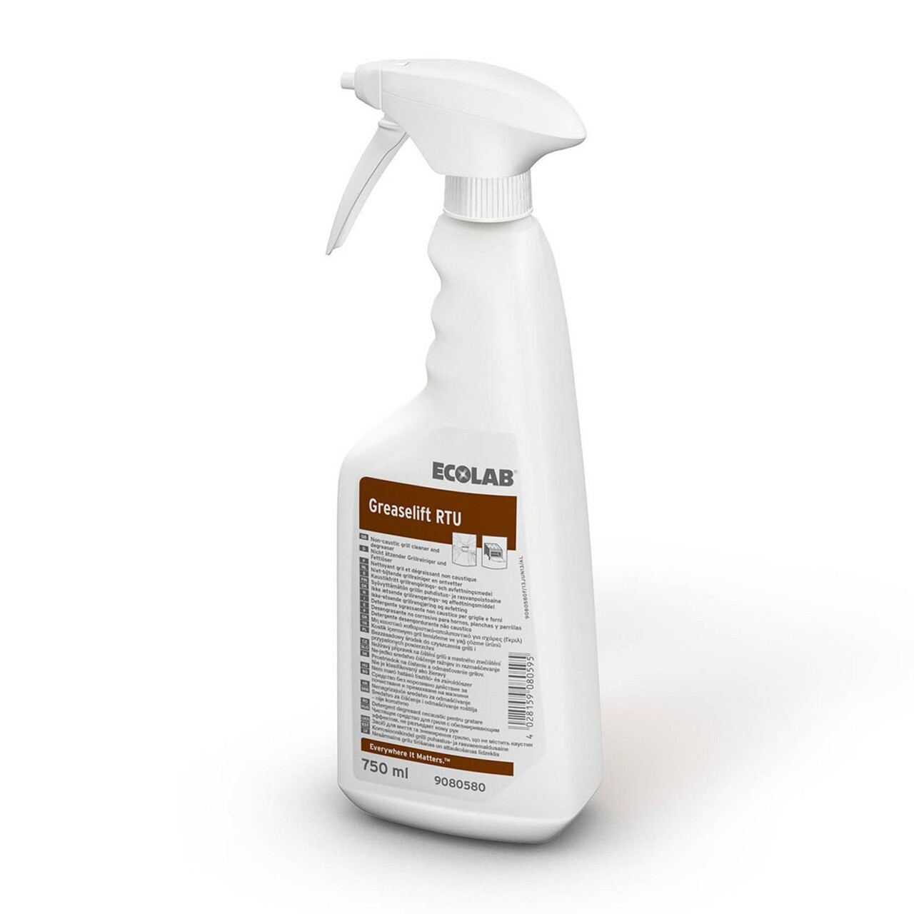 Ovn- og grillrengøring Flydende Greaselift RTU 750ml Ikke ætsende - 6 fl x 750 ml/krt