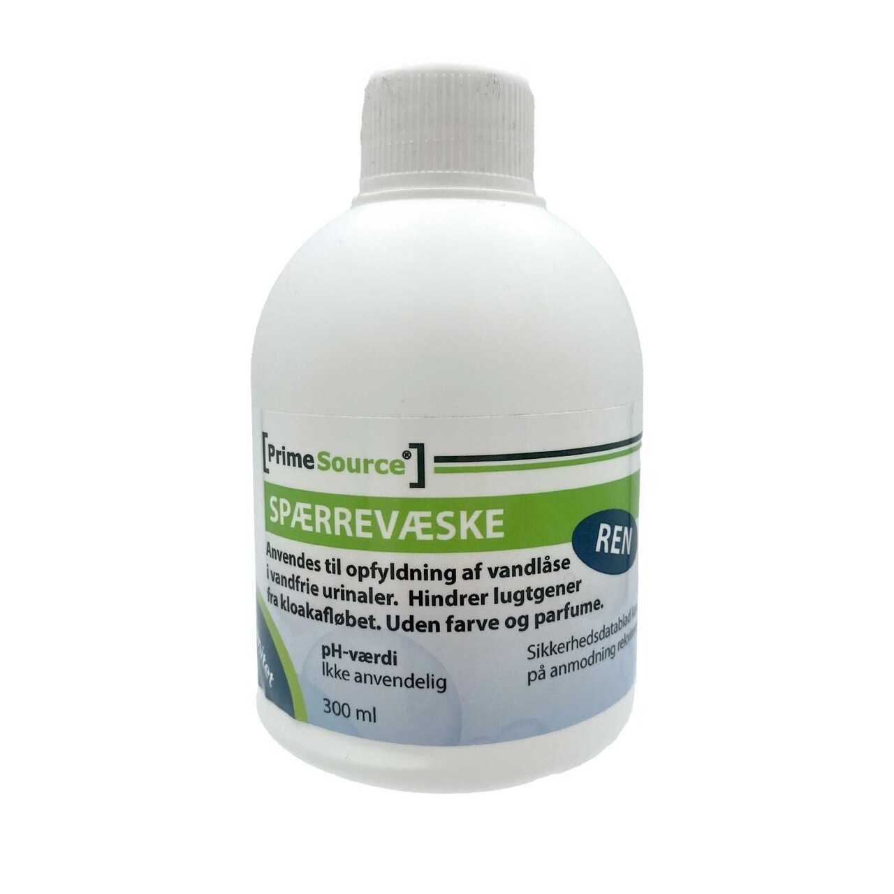 Spærrevæske Prime Source Ren til Vandfri urinaler uden Farve/Parfume 300 ml - 12 fl x 300 ml/krt