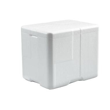Termokasse 25 ltr 40x30x33 cm Coolsafe Large med Låg EPS Hvid - 1 stk/krt