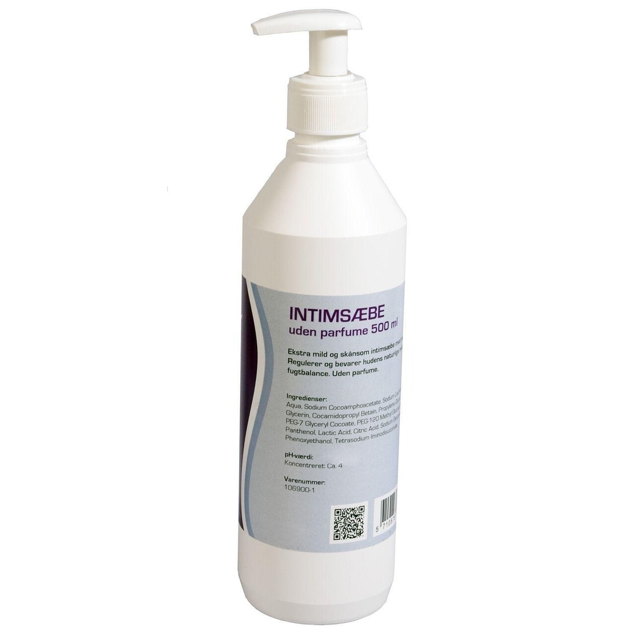 Sæbe Intimsæbe Pristine uden Parfume med pumpe 500 ml - 12 fl x 500 ml/krt