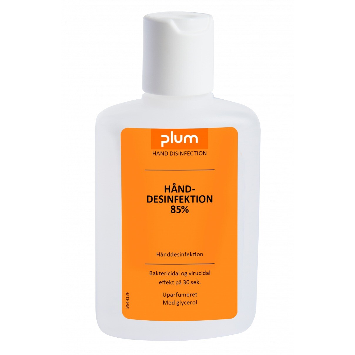 Hånddesinfektion Gel Plum 85% Ethanol 150ml med Glycerol og Snaplåg - 24 fl x 150 ml/krt