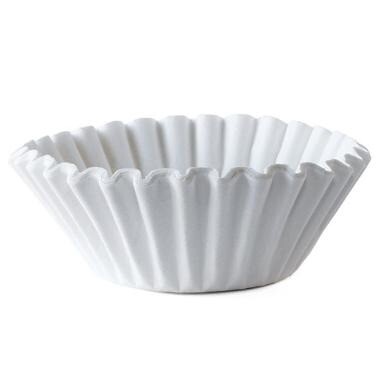 Skålfilter Catersource TCF Ø250/Ø110xH70mm papir Svanemærket hvid - 4 pk x 250 stk/krt