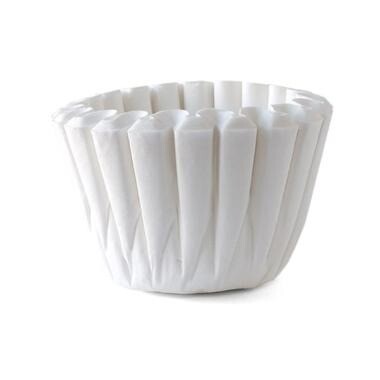 Skålfilter Catersource TCF 5ltr Ø350/Ø152xH99mm papir Svanemærket hvid - 2 pk x 250 stk/krt