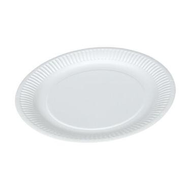 Paptallerken Catersource Ø23cm Bionedbrydelig Hvid Kraftig - 10 pk x 100 stk/krt