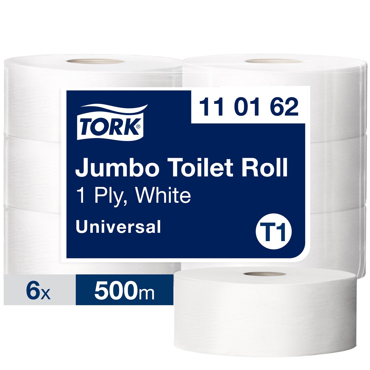 Toiletpapir - Tork 110162 Jumbo T1 Advanced 1-lag - 6 ruller