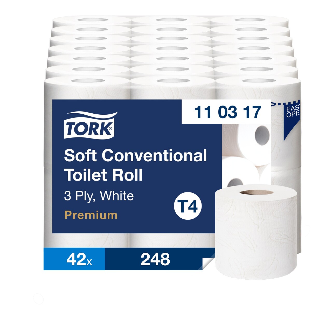 WC papir - Tork 110317 Premium 3-lags - 42 stk