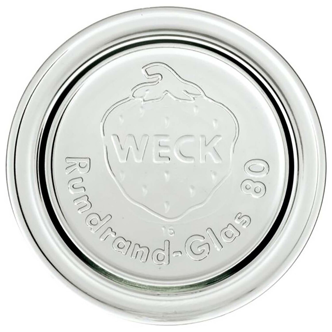 Låg Weck Ø8.6 cm til Patentglas. Glas