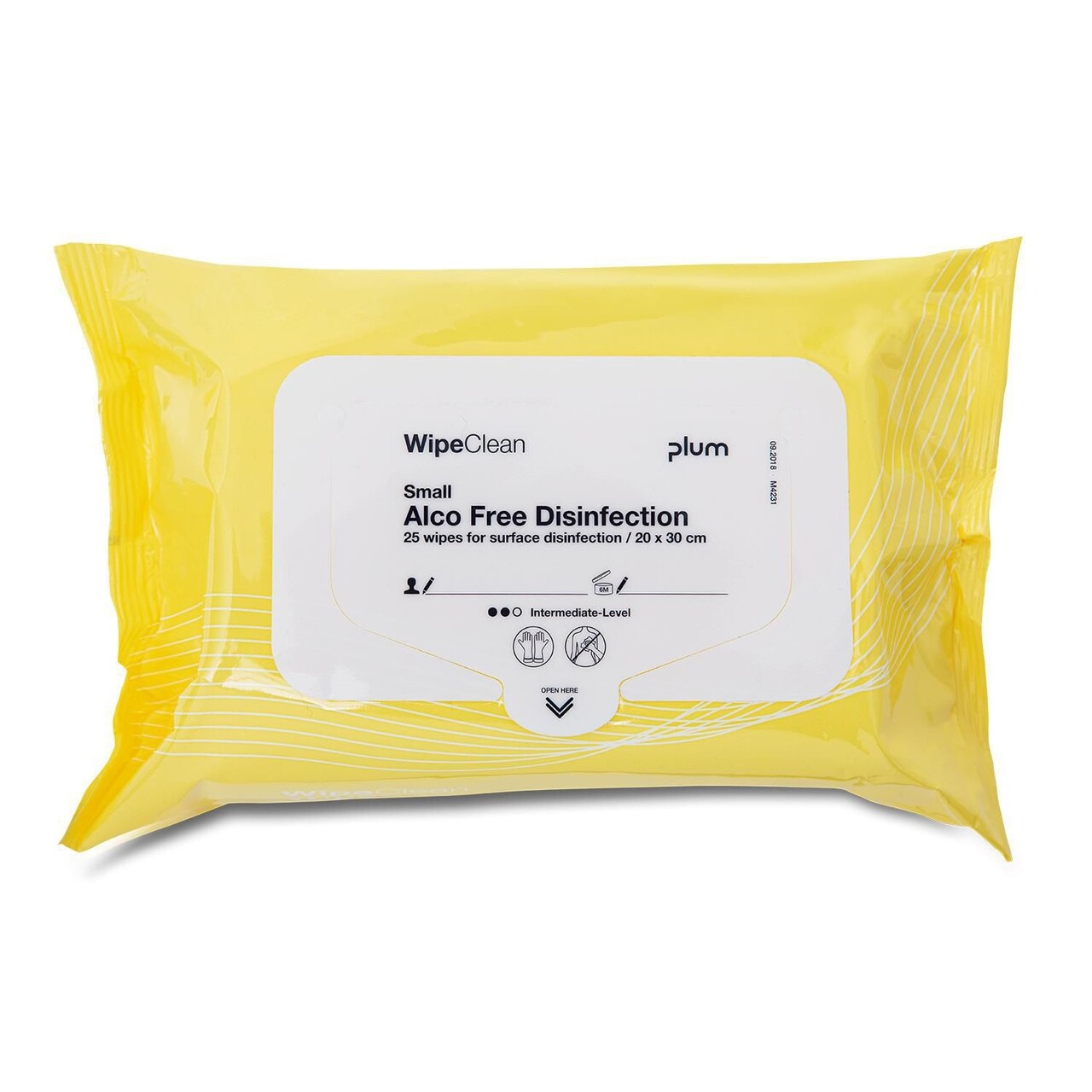 Desinfektion Serviet PLUM Alco-Free Disinfection wipe Small 30x20 cm - 20 pk x 25 stk/krt