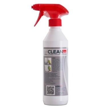 Sanitetsrengøring UriClean til daglig rengøring af vandfri urinaler rød - 8 fl x 500 ml/krt