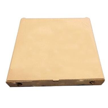 Pizzaæske 32x32x3 cm brun uden tryk neutral - 100 stk/krt