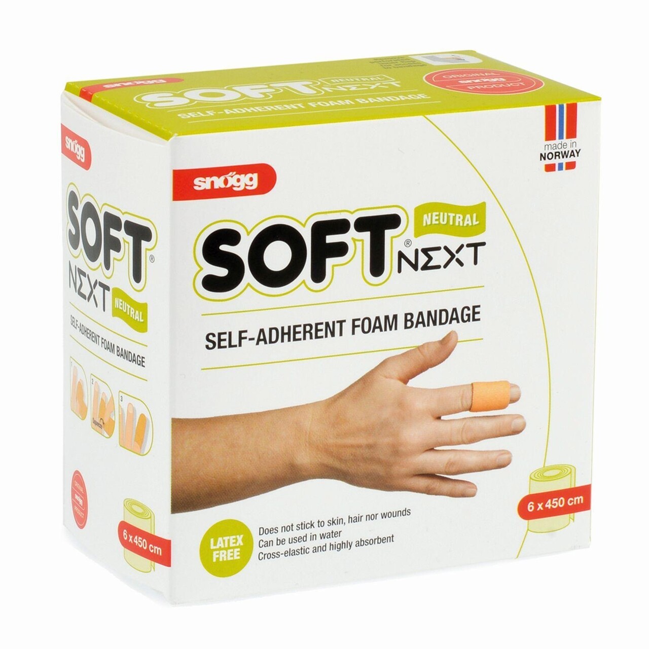 Plaster Soft Next Snøgg 6 cm x4.5 m Latexfri Beige til 115554 - rl