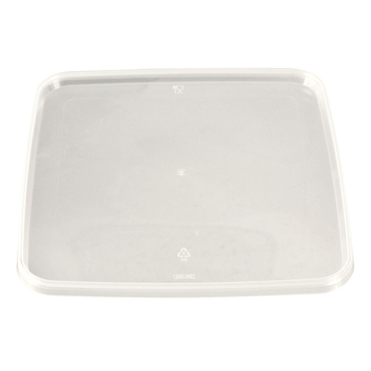 Plastlåg til Bøtter 195x195 mm Fryseegnet PP Klar - 12 stk/ps