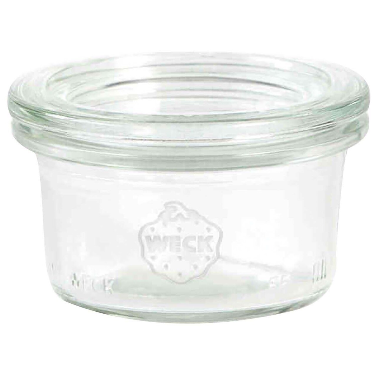 Patentglas Weck 50 ml Ø6.75x3.65 cm uden Låg Glas