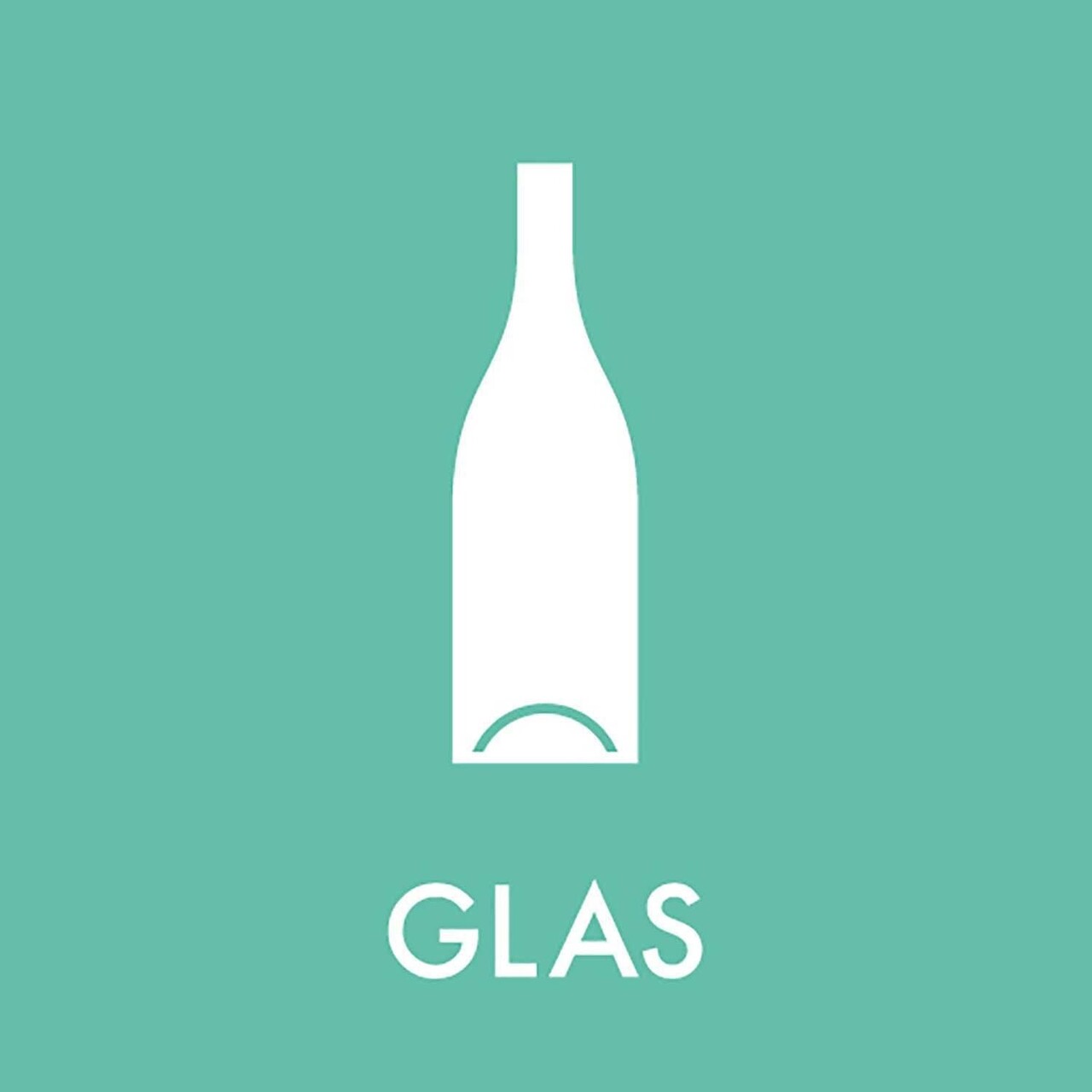 Piktogram GLAS 12x12 cm