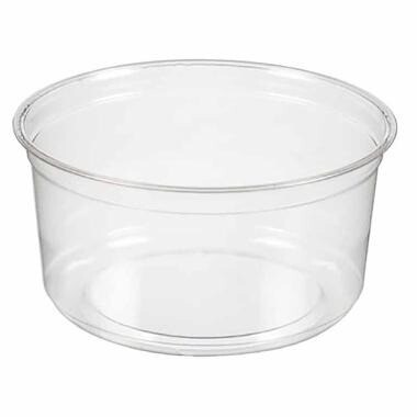 Bæger Deli 300 ml 12 oz Ø117x54 mm Rund RPET Klar - 10 ps x 50 stk/krt