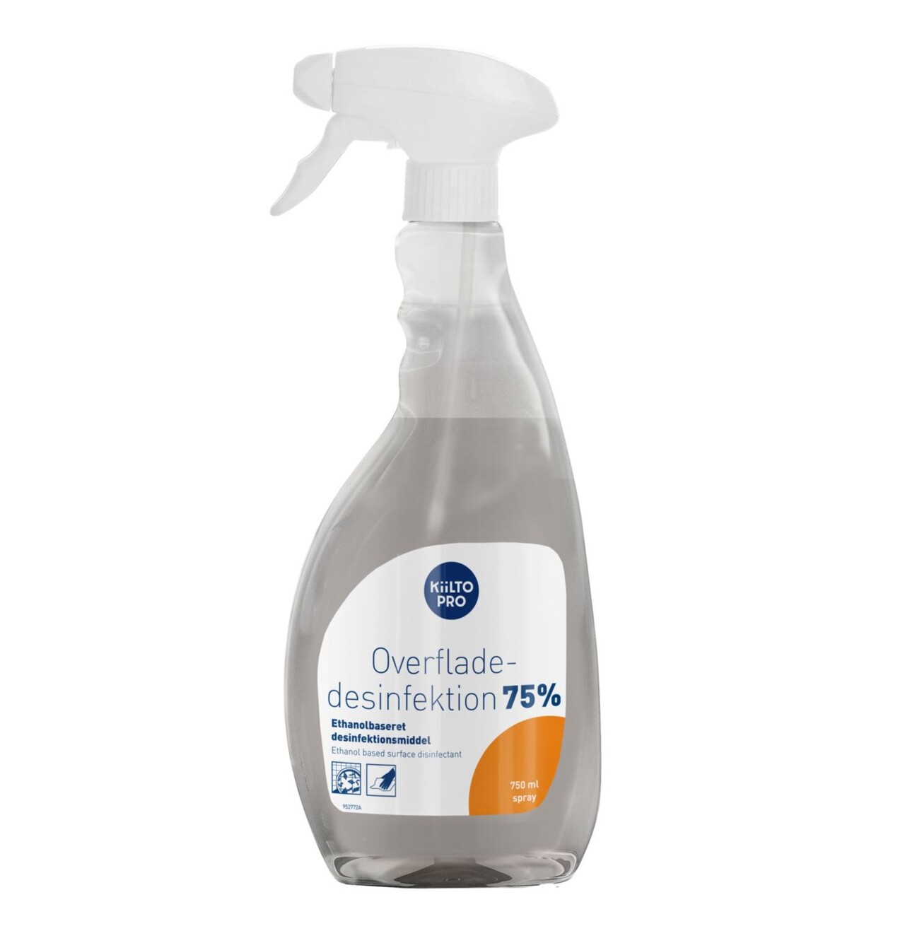 Desinfektion Spray Kiilto Pro Overfladedesinfektion 75% 750ml Fødevaregodkendt - 6 fl x 750 ml/krt
