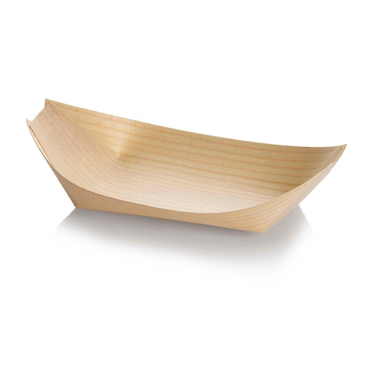 Båd bakke 170x90x25mm Træ natur - 24 pk x 100 stk/krt