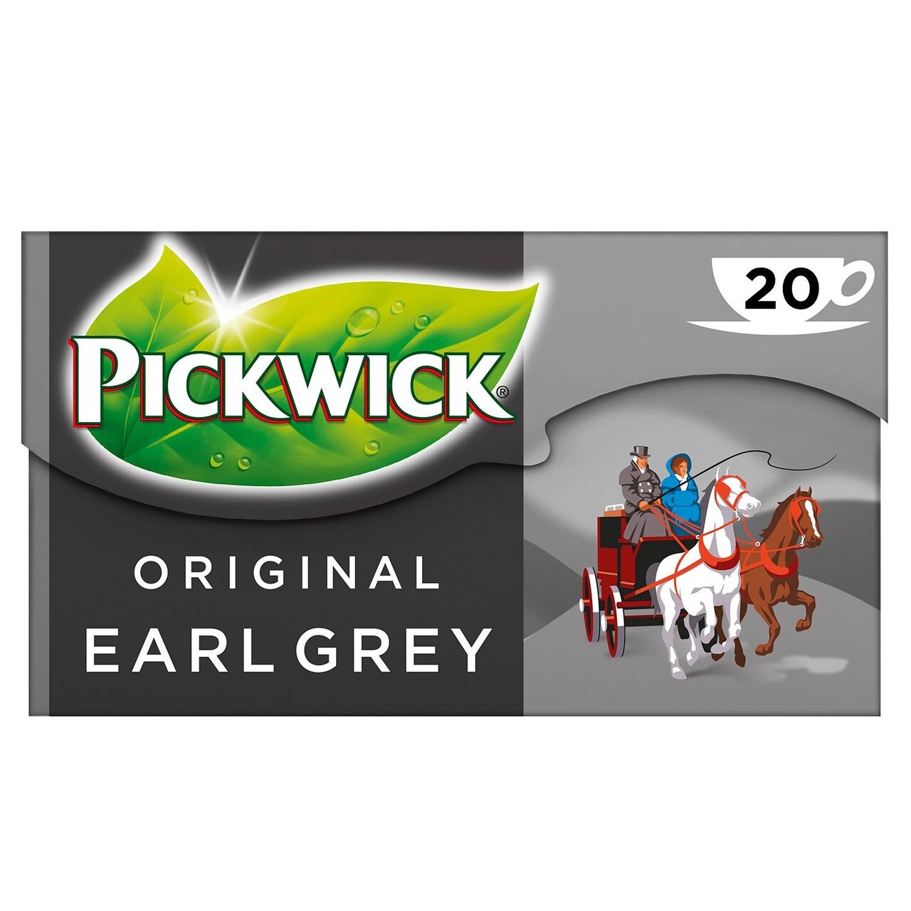 Te - Sort Pickwick Earl Grey 20 breve Rainforest Alliance - 12 pk x 20 stk/krt