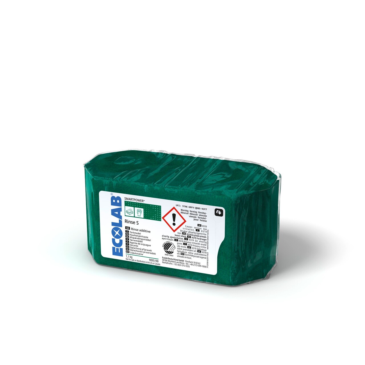 Maskinopvask Afspænding Fast SMARTPOWER Rinse S Svanemærket Blødt/middel - 2 stk x 1,1 kg/krt