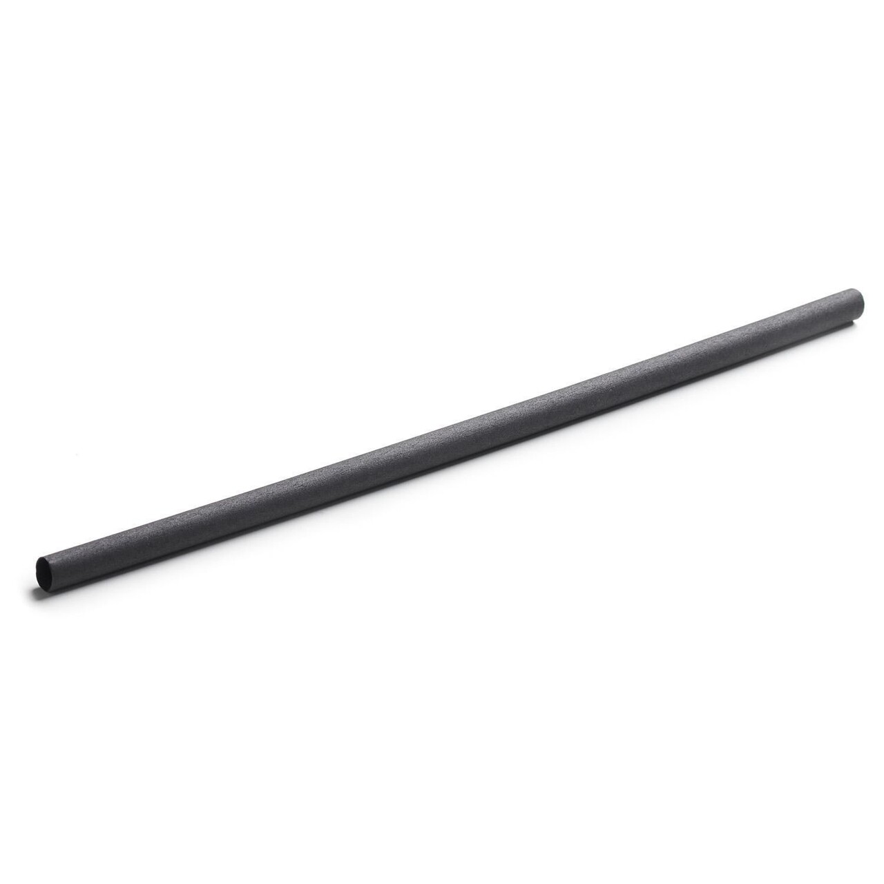 Sugerør Ø8x230mm uden knæk plantebaseret Charcoal Sort - 200 stk/ps