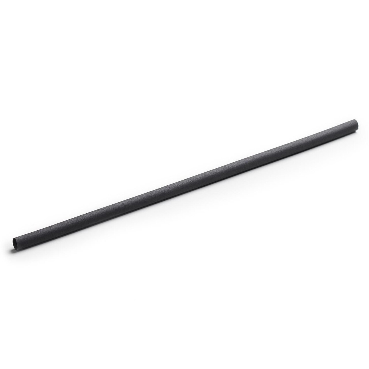 Sugerør Ø6x230mm uden knæk plantebaseret Charcoal Sort - 250 stk/ps